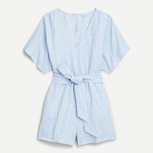 J. Crew Cotton-Linen Beach Romper
